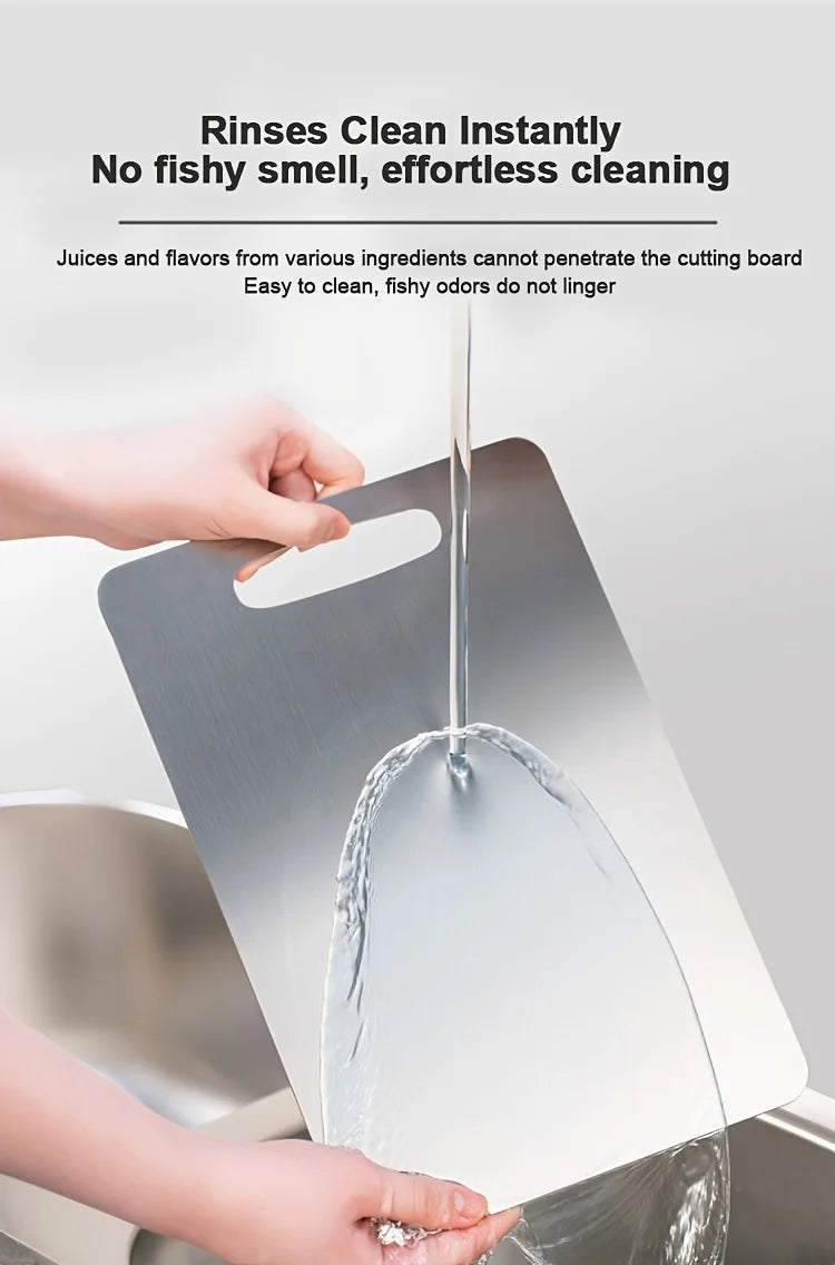 ForestCraft Prep Boards – 3-Piece Stainless Steel Cutting Board Set