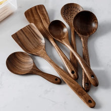 ForestCraft teak 7-Piece Kitchen Utensil Set