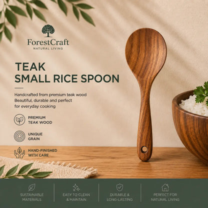 ForestCraft teak rice spoon