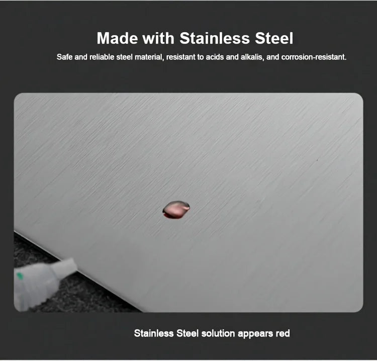 ForestCraft Prep Boards – 3-Piece Stainless Steel Cutting Board Set