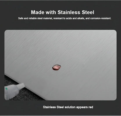 ForestCraft Prep Boards – 3-Piece Stainless Steel Cutting Board Set