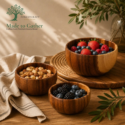ForestCraft Acacia Serving Bowl