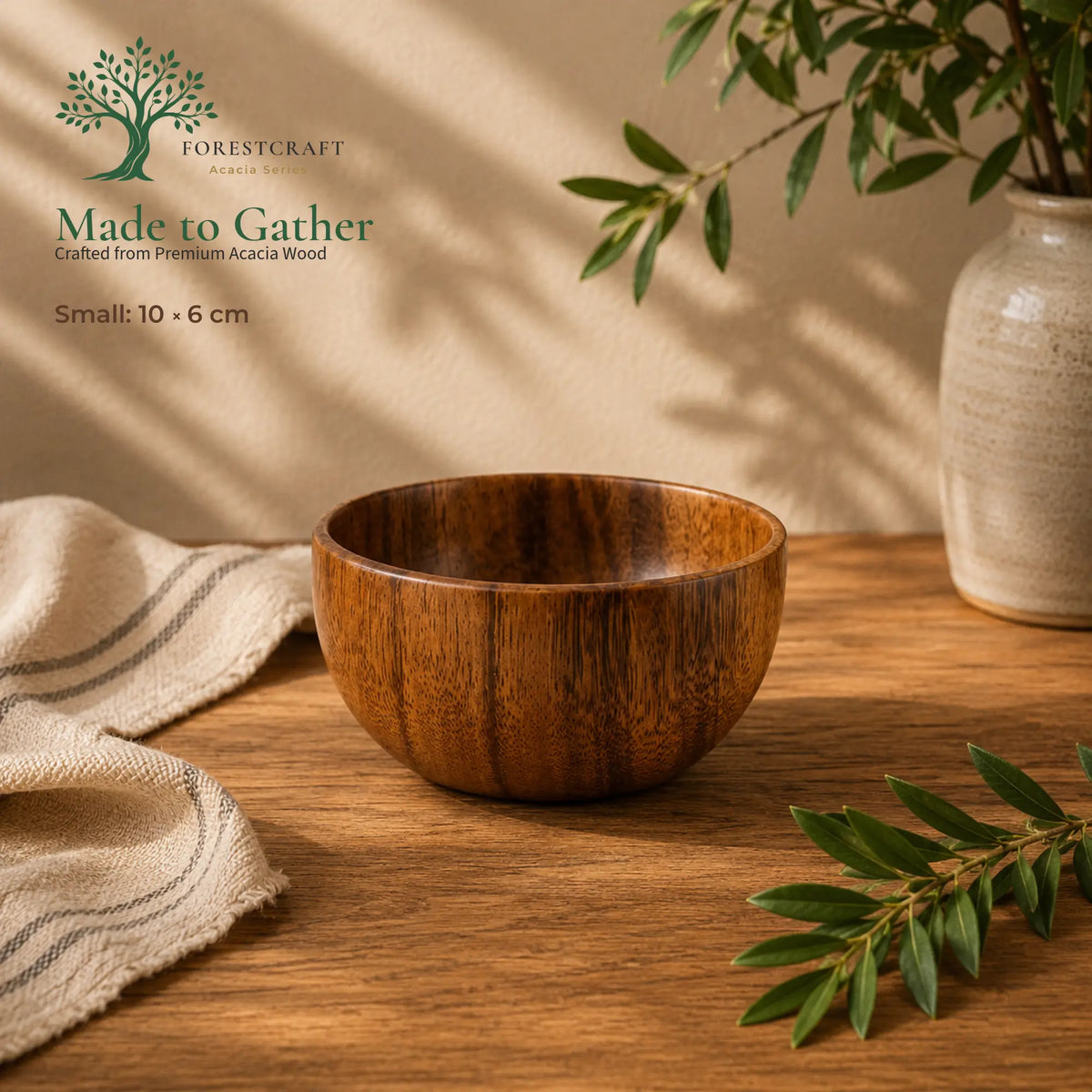 ForestCraft Acacia Serving Bowl