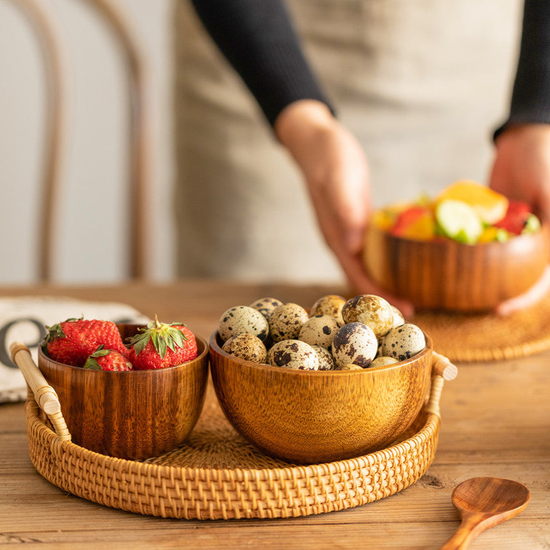 ForestCraft Acacia Serving Bowl