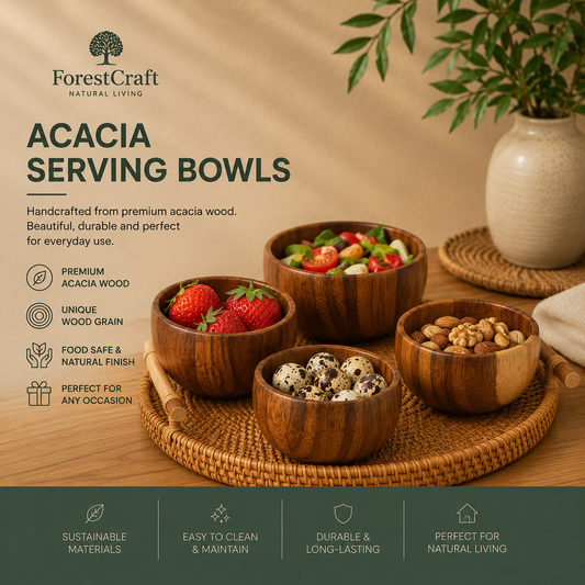 ForestCraft Acacia Serving Bowl
