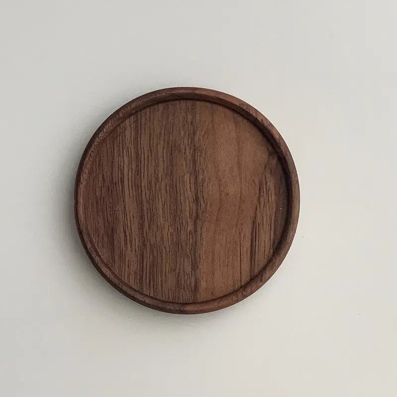 ForestCraft Round Japanese Walnut Coaster
