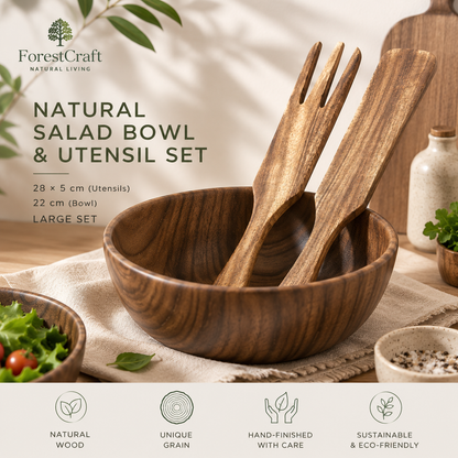 ForestCraft Teak Salad Set