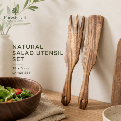 ForestCraft Teak Salad Set
